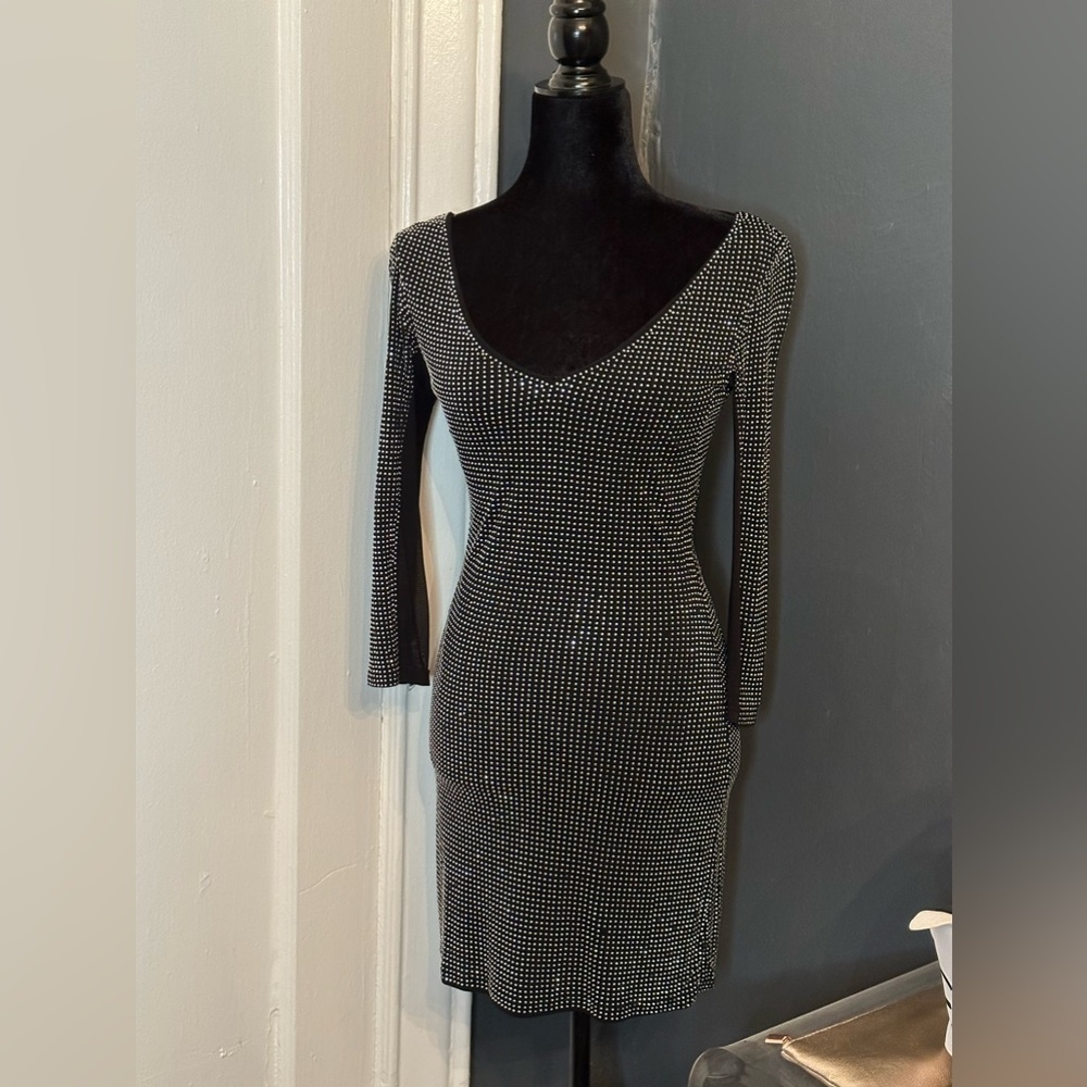 💎Bebe Bling Rhinestone Bodycon Dress 💎